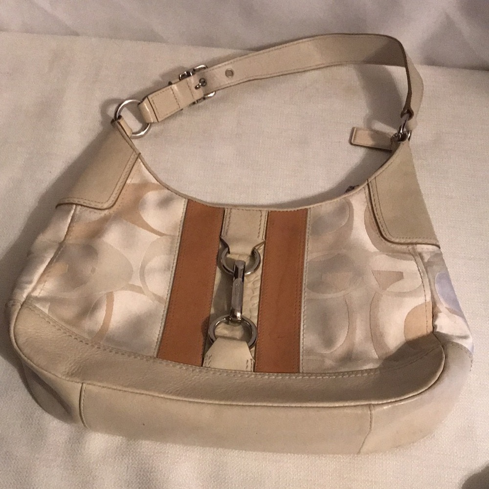Coach Hampton leather optic jacquard purse - Picture 7 of 8